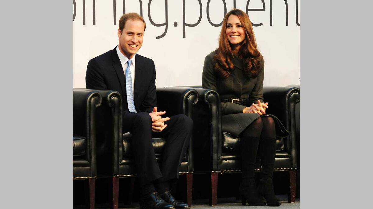 Prince William, Duke of Cambridge and Catherine, Duchess of Cambridge attend the official launch of The Football Association's National Football Centre at Burton-Upon-Trent in October 2012. Picture: Getty Images