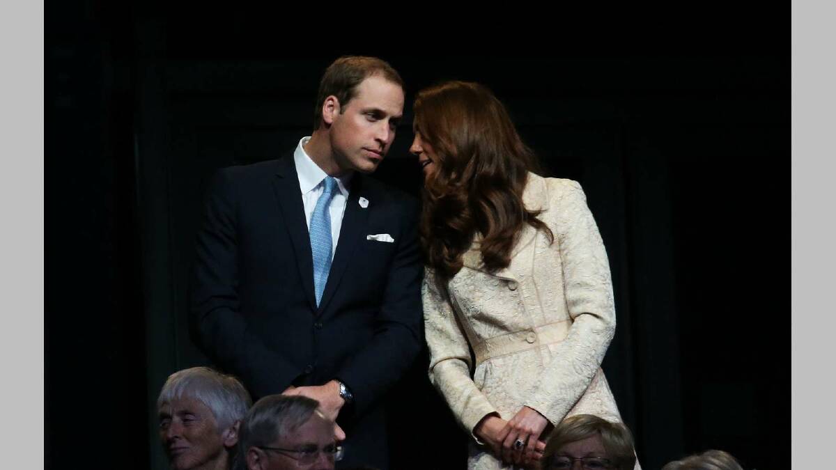 Prince William, Duke of Cambridge and Catherine, Duchess of Cambridge at the opening ceremony of the London 2012 Paralympics. Picture: Getty Images