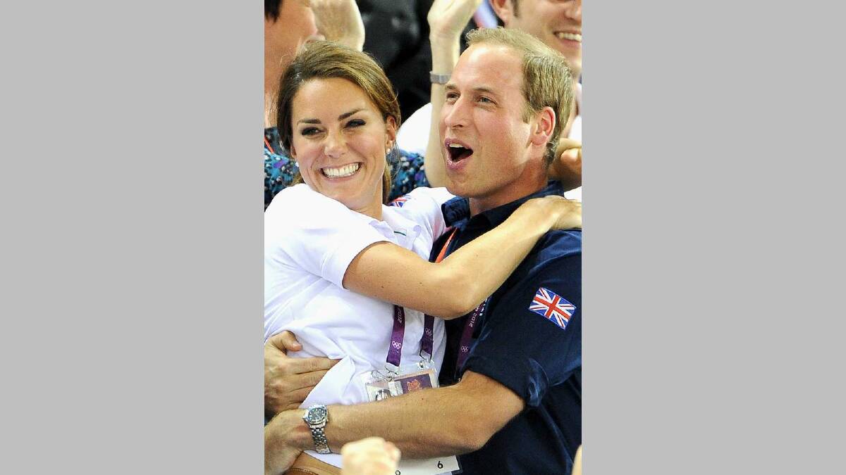 Catherine, Duchess of Cambridge and Prince William, Duke of Cambridge during Day 6 of the London 2012 Olympic Games at Velodrome on August 2, 2012 in London, England. Picture: Getty Images