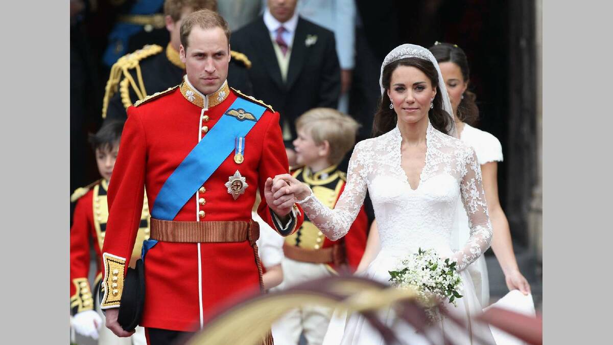 And no Wills and Kate gallery would be complete without a few of the couple’s wedding shots from April 29, 2011. Picture: Getty Images