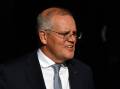 Prime Minister Scott Morrison arrives at a press conference at the Michael Clarke Recreation Centre on Day 39 of the 2022 federal election campaign. Picture: AAP