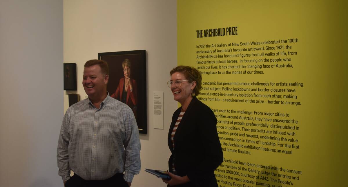 Mayor Philip Penfold and Maitland Regional Art Gallery director, Gerry Bobsien. Picture: Ethan Hamilton
