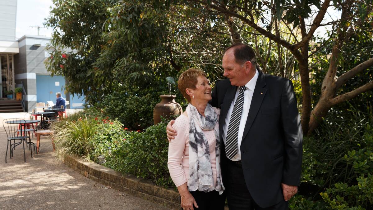 TEAM EFFORT: Peter and Robyn Blackmore are enjoying retirement after a career in the public eye, and are looking forward to doing more travelling next year. Picture: Max Mason-Hubers