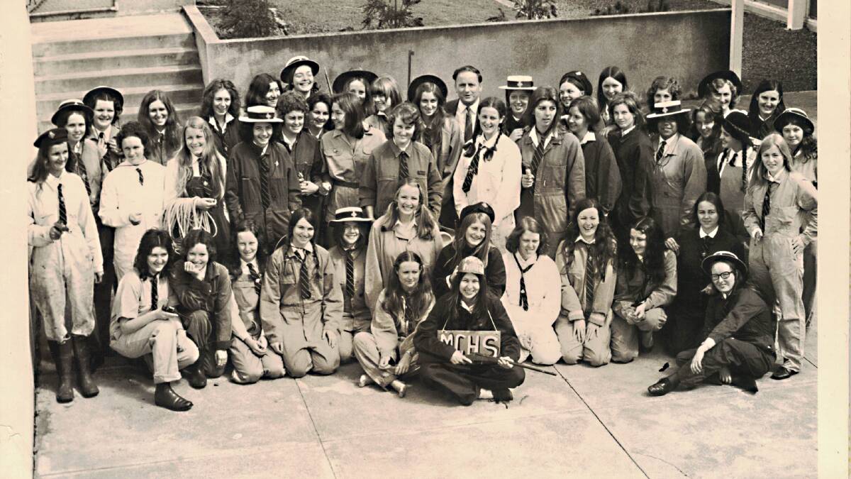 FAMILIAR FACES: Students in sixth form at Maitland Girls High School in 1972. 