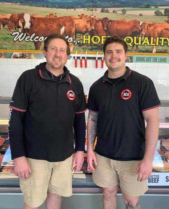 Ben Hoffman (left) pictured with employee Jake Fitzgibbon.