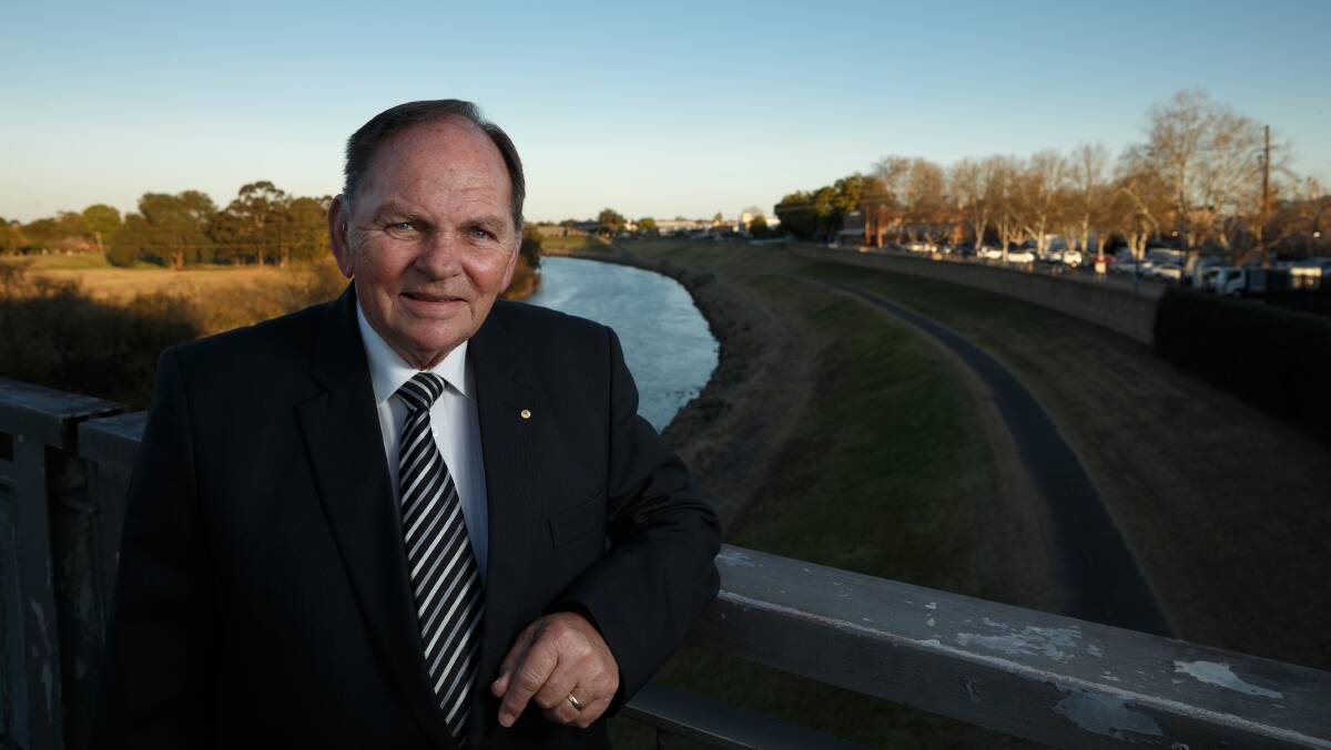 FOR MAITLAND: Mr Blackmore, pictured on The Belmore Bridge, wants Maitland to become RV certified to bring in more tourism. Picture: Max Mason-Hubers