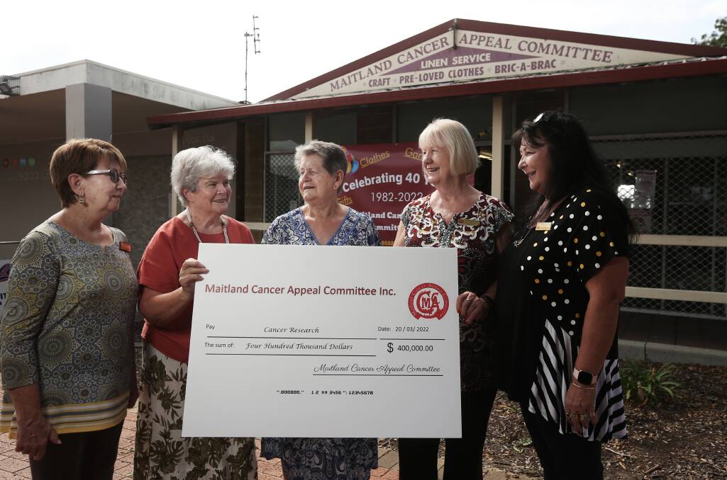 KEEPING IT LOCAL: The funds raised from their Rutherford op-shop didn't travel too far, all the recipients of the funds are Newcastle researchers. Picture: Simone De Peak.
