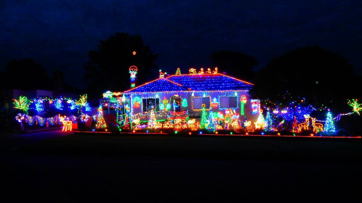 TIS THE SEASON: Linda Pepperall's glorious Christmas lights at John Street, Morpeth. 