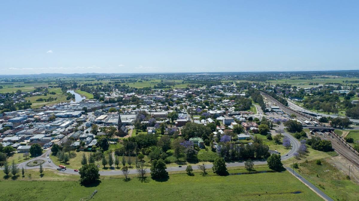 Central Maitland from above. Picture supplied