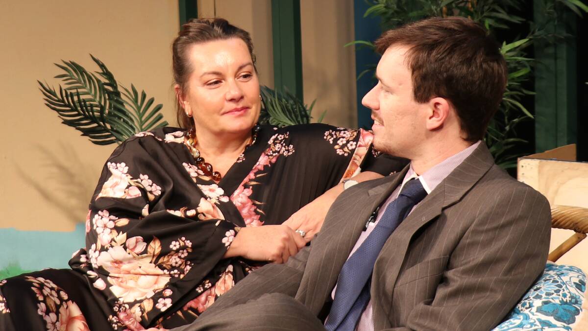 Denni Mannile as Sally Driscoll and Thomas Henry as Mark Driscoll. Picture by Anne Robinson
