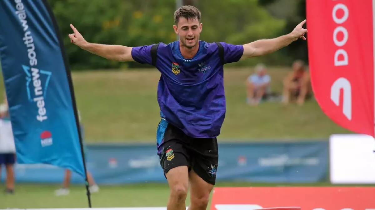 Jack Edwards celebrates at the National Touch League held in Coffs Harbour in March, 2023. Picture Touch Football Australia