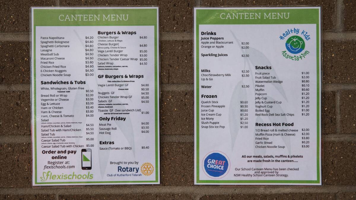 Catering Maitland's menu, "brought to you by the Rotary Club of Rutherford Telarah". Picture by Marina Neil.