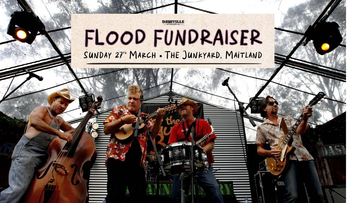 FLOOD FUNDRAISER: The line-up features Andy Abra, Brianna, Leece & Young, Whistle Dixie, Johnston City, Magpie Diaries, Piper Butcher and The Lairs (pictured). Picture: Simone De Peak. 