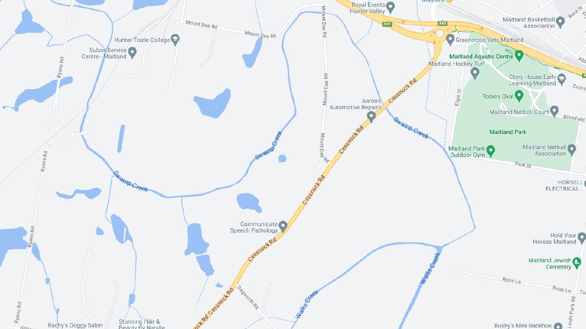 Cessnock Road, Maitland and the Mount Dee Road intersection. Picture Google Maps