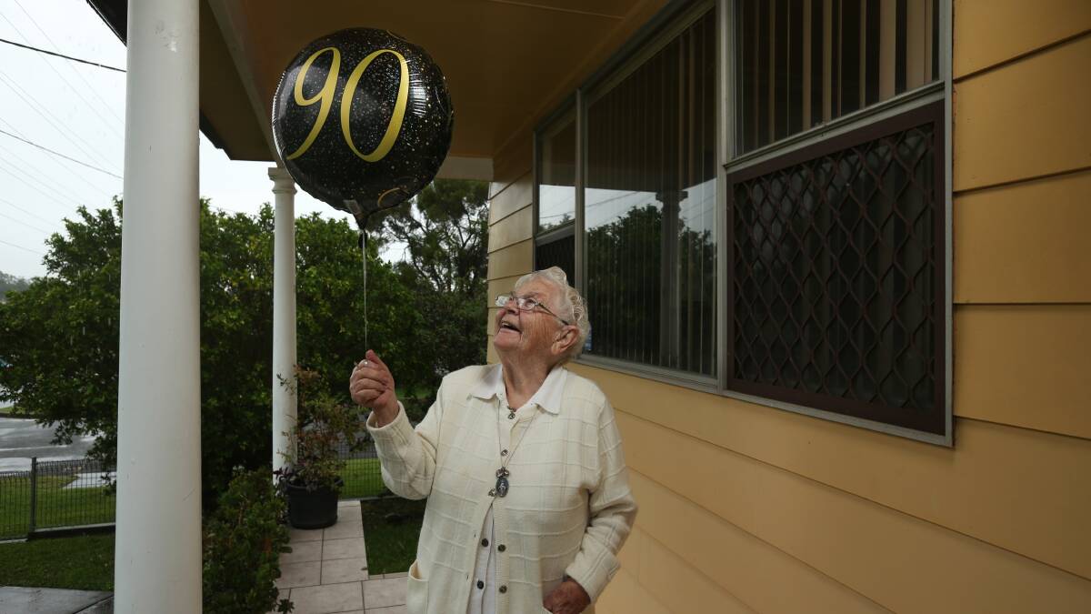 THIS IS 90: Sister Cabrini has been a nun for 71 years, after taking on the white veil at St Joseph's Lochinvar in 1951. Picture: Simone De Peak.