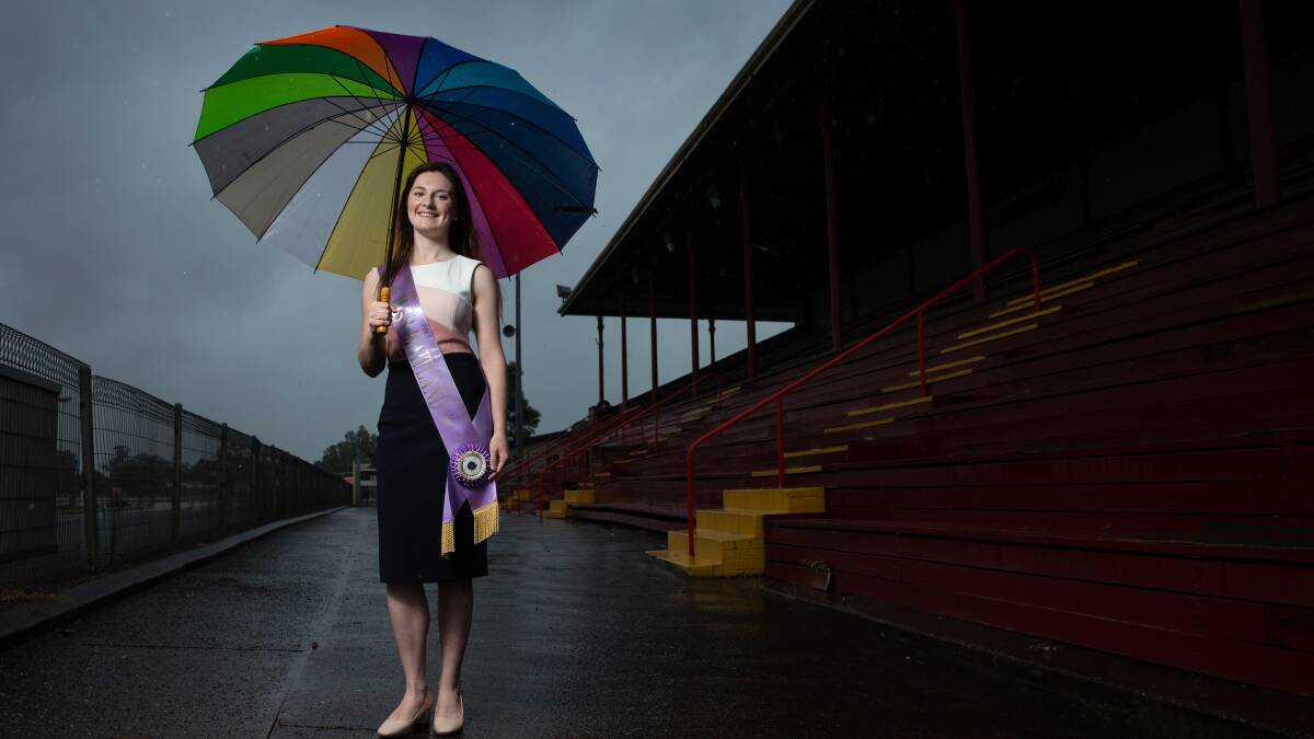 MAITLAND AMBASSADOR: Hayley encourages local young women to enter in the 2022 Maitland Show Young Woman Competition. Picture: Marina Neil. 