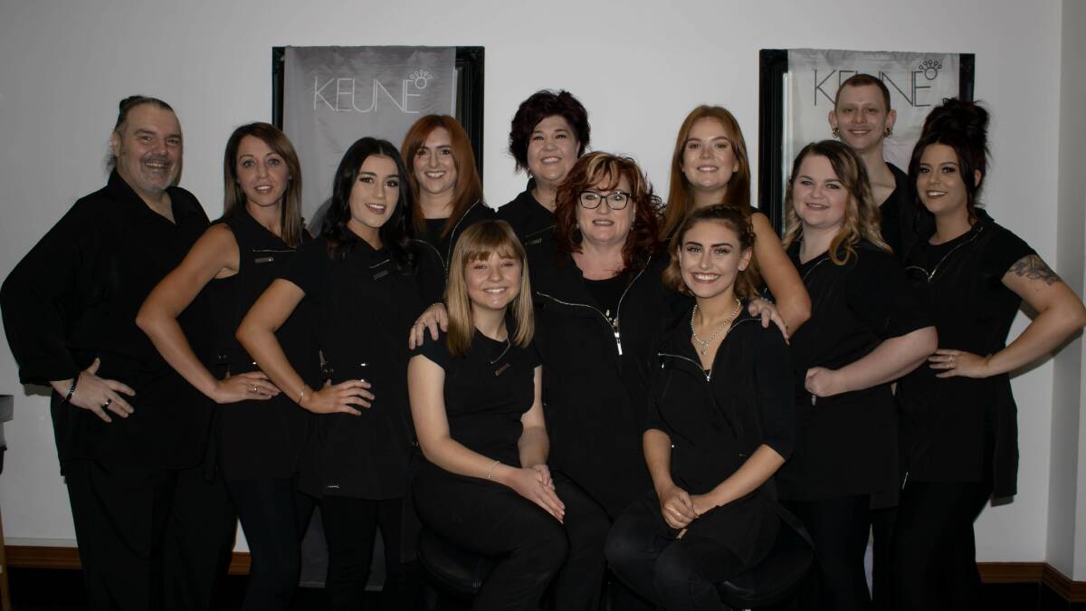READY TO GO: The Inspirations Hair Design team are preparing to reopen on Monday. Picture: Supplied.