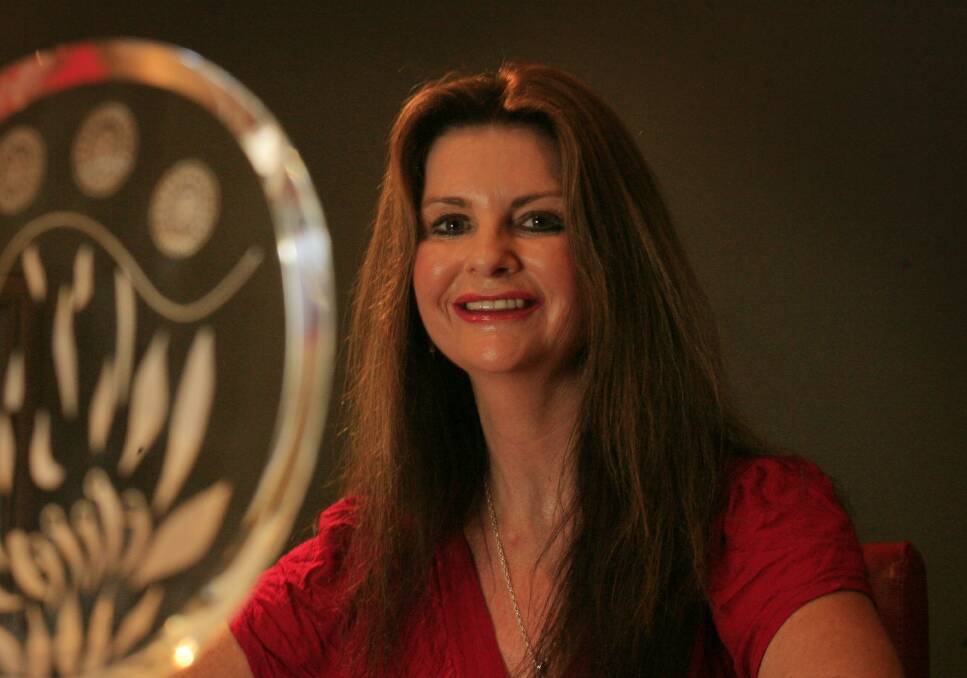 Debbie Barwick pictured in 2010 after winning The Premiers Excellence Award for Leadership in Indigenous Communities- Business section. Picture by Peter Stoop.