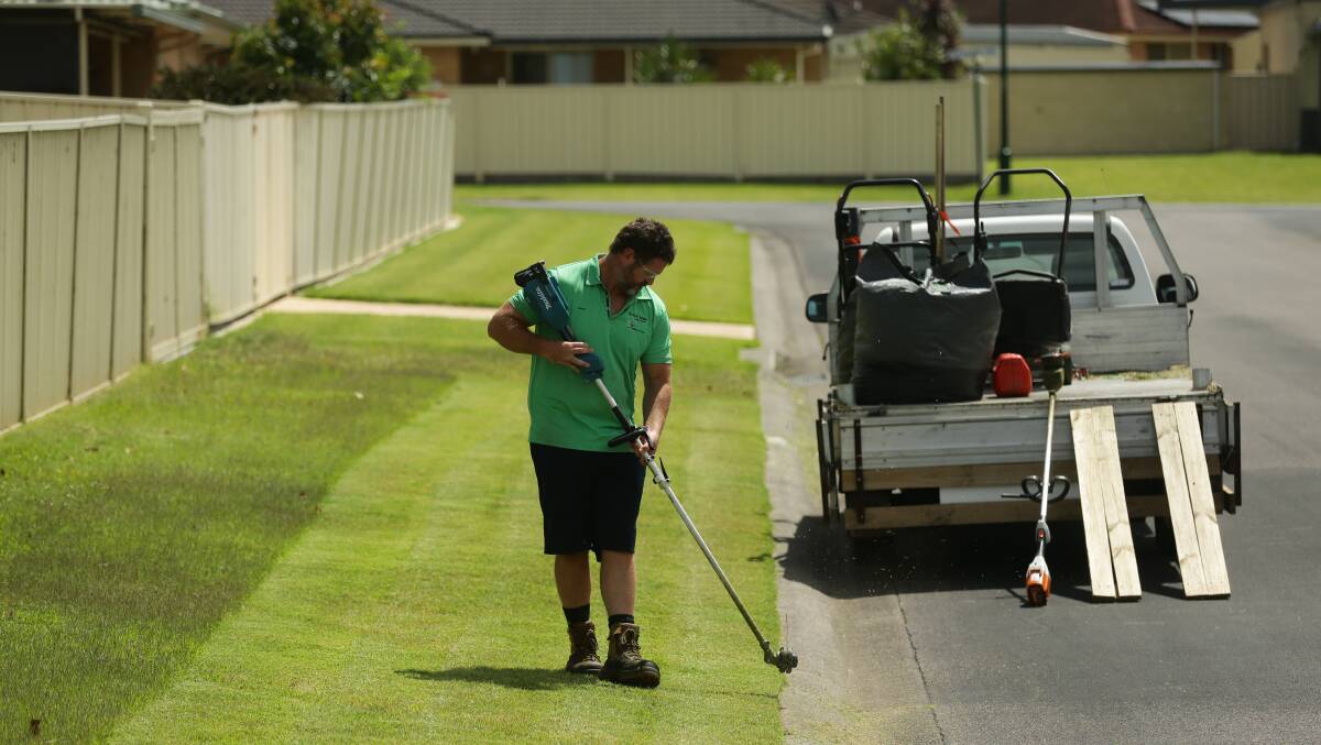 A TRUE MATE: Sean uses revenue from his YouTube videos to fund free yard clean ups for those in need. Picture: Jonathan Carroll.