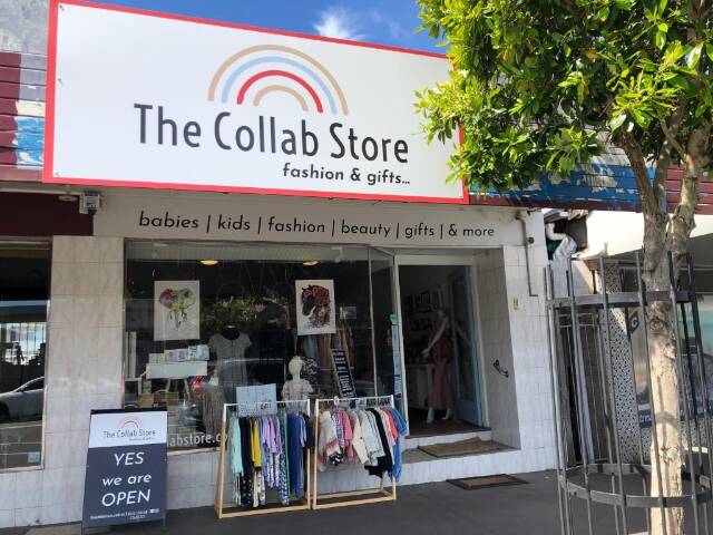 YES WE ARE OPEN: The Collab Store is happy to be back in business and greeting customers again. Picture: Sheila Black.
