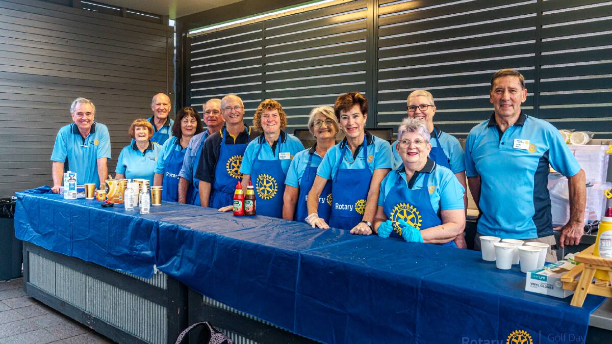 The Rotary Club of Maitland Sunrise was on barbecue duty. Picture supplied.