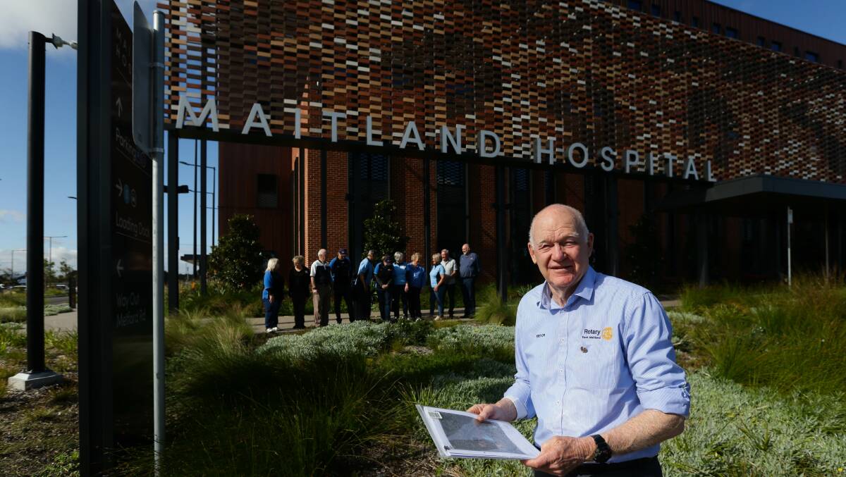 EXCITING: Maitland HealthStays director Trevor Lynch outside Maitland Hospital. Picture: Jonathan Carroll.