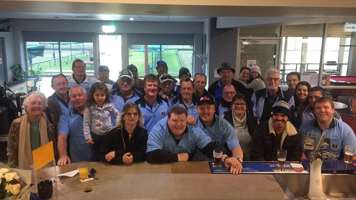 Maitland Park Hunter Social Bowling Club members on Sunday morning. Picture: Pat Warby.