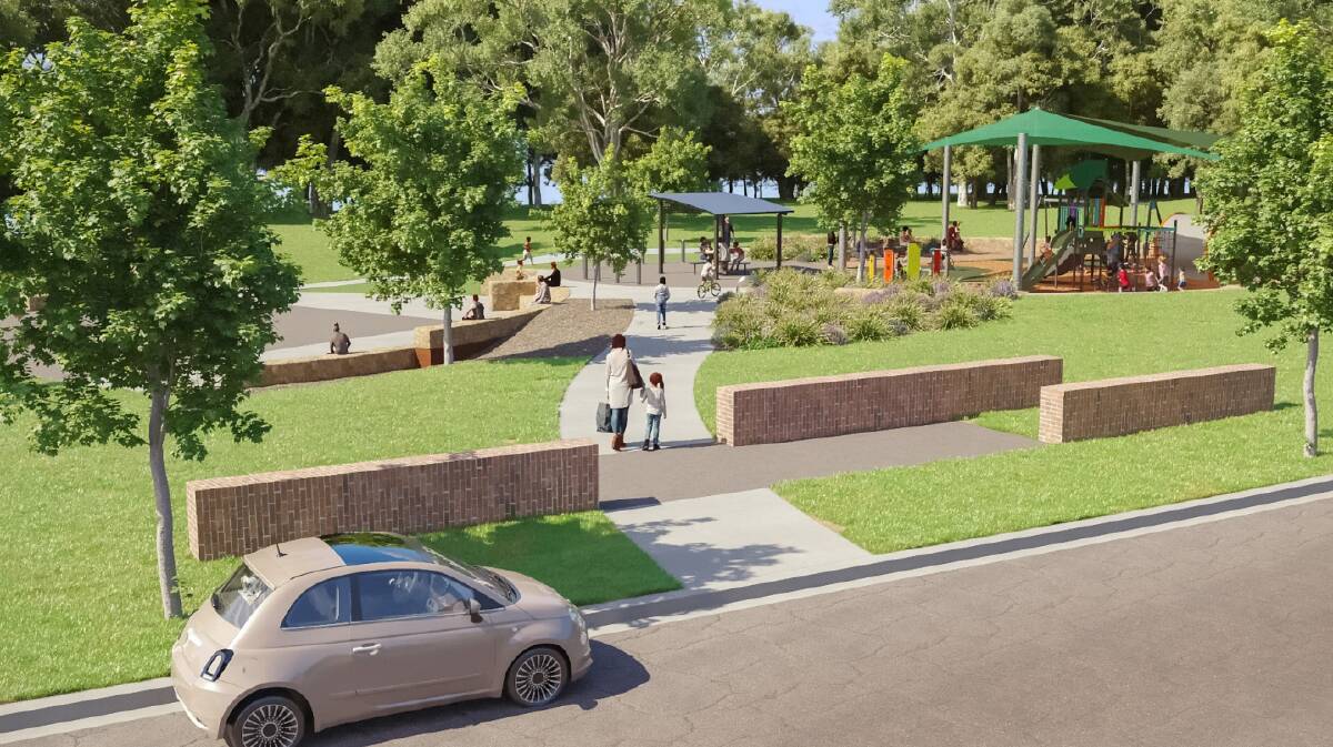 Concept design of the entry to the new Averys Lane park from Cruden Circuit. Picture supplied