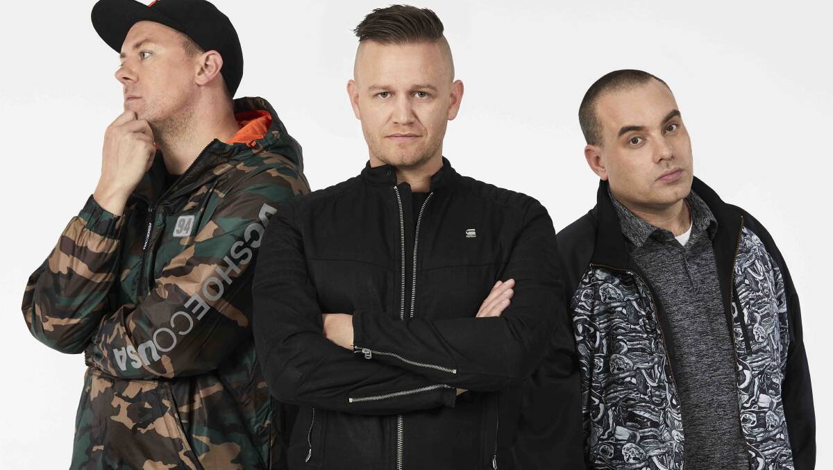 HIGH ENERGY: Hilltop Hoods will play to a crowd for the first time in two years in Maitland on Saturday, April 23. Picture: Supplied.