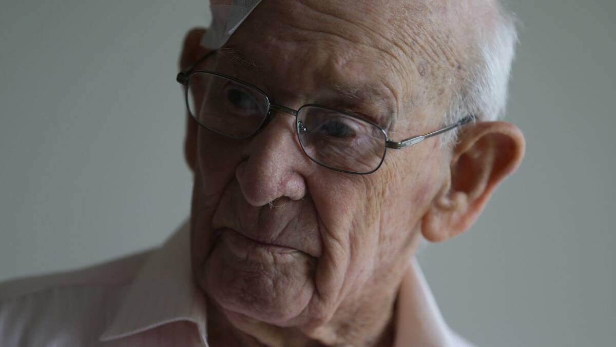 101-YEARS-YOUNG: Clem Jones photographed the day before his 101st birthday. Picture: Jonathan Carroll.