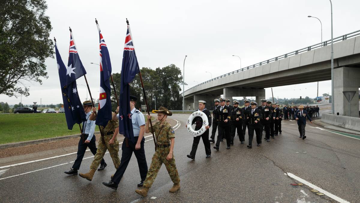 MARCH: Maitland's Anzac Day morning service march in 2018. Picture: Max Mason-Hubers.
