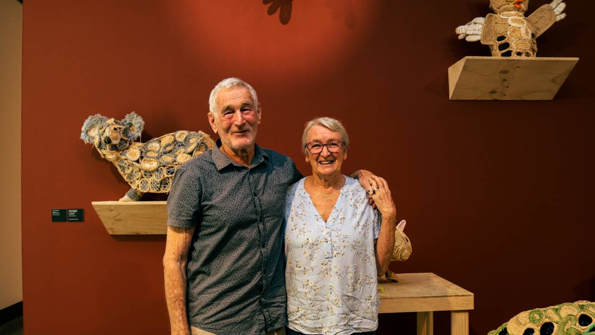 CREATIVES: Jill and Bob Hannan could consider themselves artists now, after attending many Art & Dementia sessions over the years. Picture: Supplied.