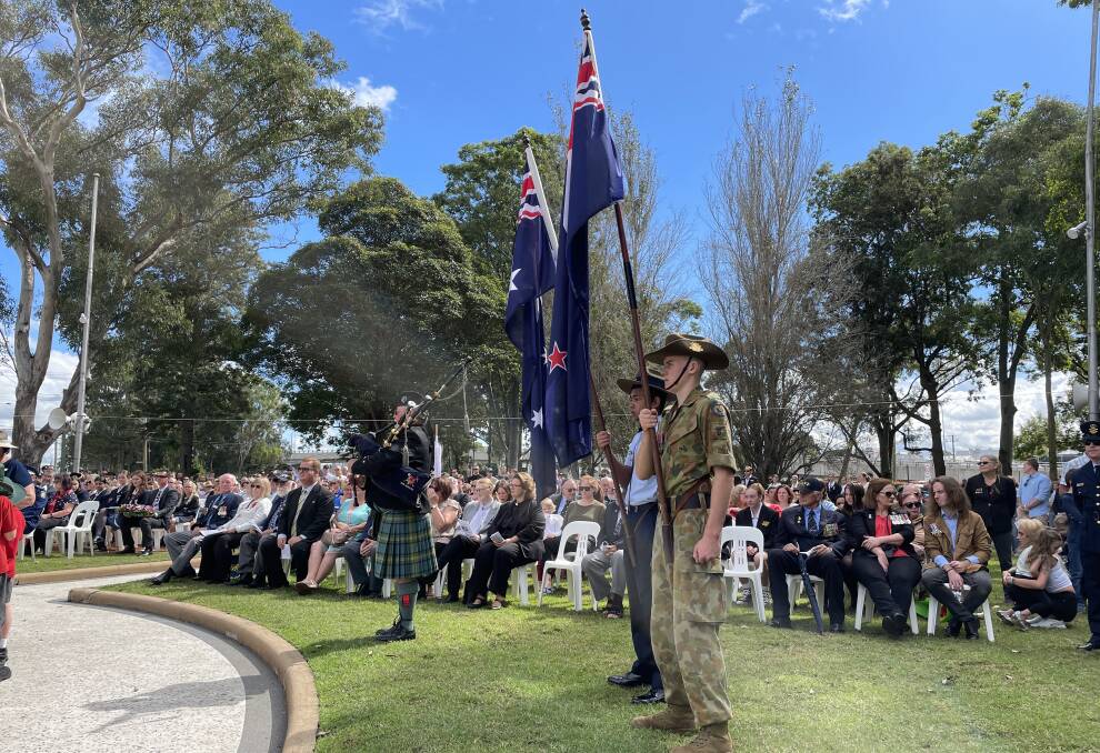 The Anzac Day 2022 morning service at Maitland Park. Pictures: Chloe Coleman.