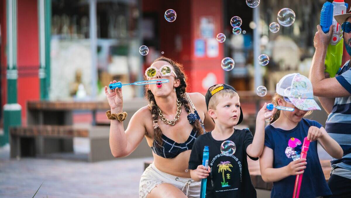 LIVE LANEWAYS: Two interactive kids activities will be on near Drill Hall Lane at The Levee on Saturday, February 26. Picture: Supplied.