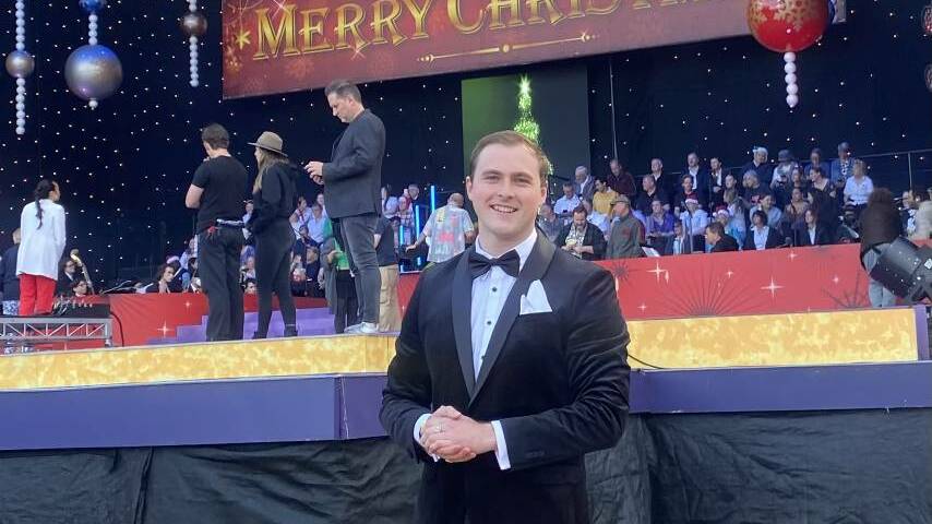 Daniel Ott before performing at Carols in the Domain 2022. Picture supplied.