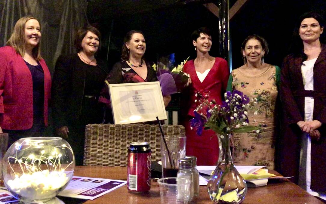BREAKING THE BIAS: Jenny Aitchison MP, Meryl Swanson MP, Melita Chilcott, Kate Washington, Loretta Baker and Nada Vujat at the 2020 Woman of the Year awards. Picture: Supplied.