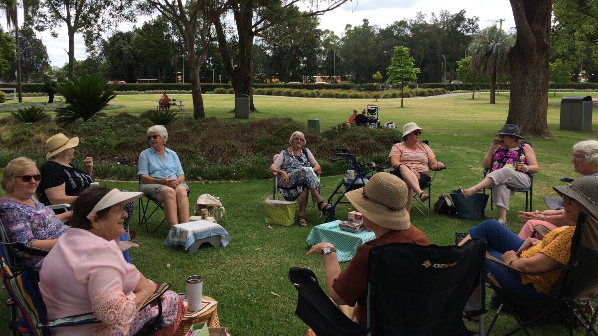 FRIENDSHIP: Members of East Maitland CWA catching up for a picnic over the Christmas break. Picture: Supplied.
