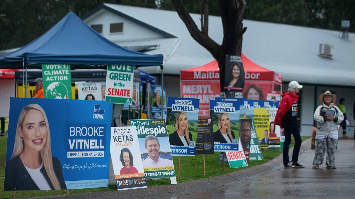 ELECTION DAY: There will be 19 polling places open across the Maitland local government area on Saturday, May 21. Picture: Marina Neil.