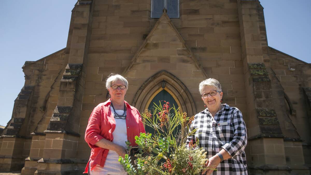 HELLO SPRING: Friends of Grossmann and Brough Houses chairperson Holly McNamee and Margaret Richardson from Maitland Anglican Parish pictured after the 2019 Spring Fair. Picture: Marina Neil.