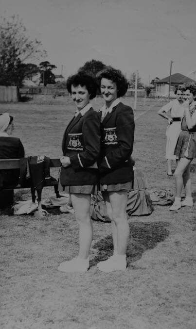 FROM THE ARCHIVES: Noeline (right) and a friend ready to play for Bradford Cotton Mills.