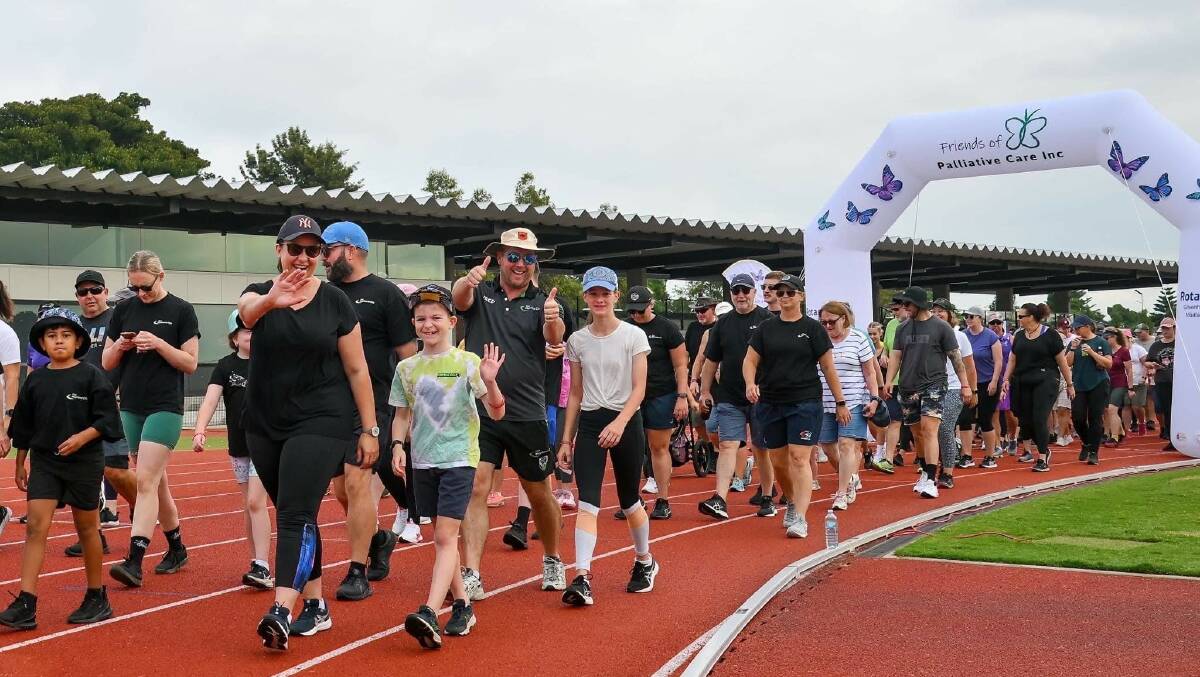 The community turned out in full force to participate in the walk and run. Picture supplied.