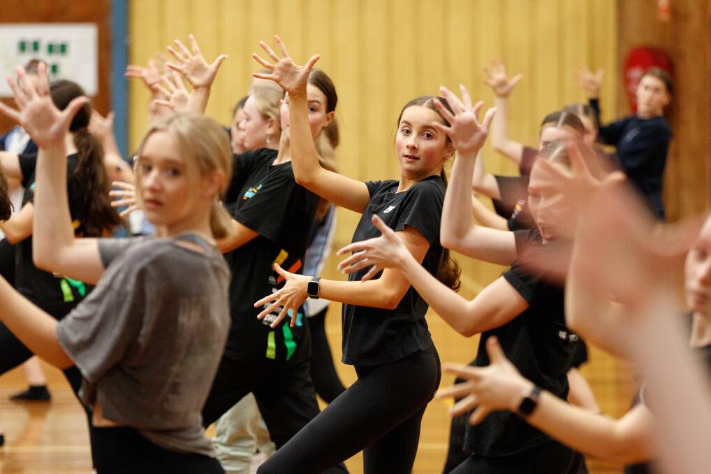 Ready: Students have been rehearsing since April. Picture: Max Mason-Hubers 