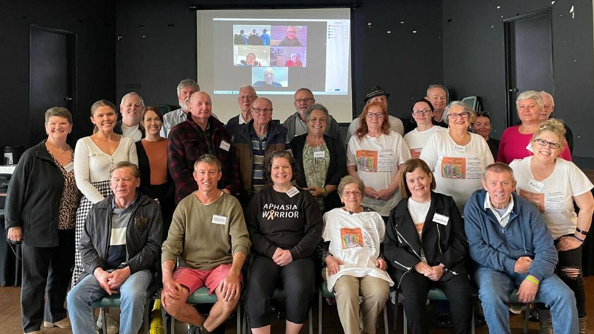 The Maitland Aphasia Communication Group heard from Donna Morris from Carers NSW about Carers Gateway on Friday, May 19. Picture by Laura Rumbel. 
