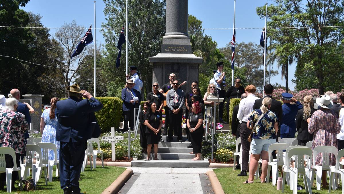 Hundreds gather for Remembrance Day ceremonies in Maitland on November 11. Picture by Laura Rumbel