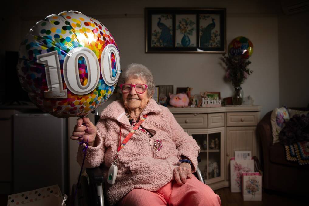Mt Carmel resident Barbara Guilfoyle turned 100 on September 27. Picture by Marina Neil.