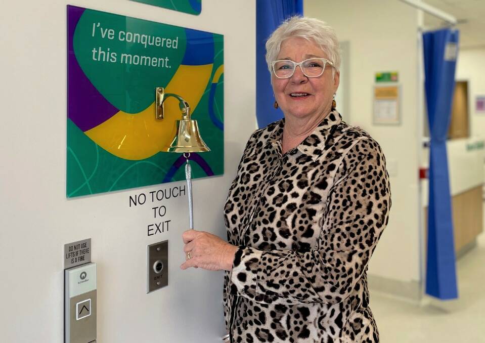 Merridy Childs from Morpeth is at the end of her journey with cancer at the Icon Cancer Centre in East Maitland. Picture by Laura Rumbel