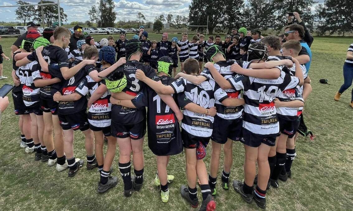Two Maitland under-13s teams contested the Hunter Junior Rugby Union grand final at Marcellin Park on Saturday, September 2. Picture by Tammie Howard