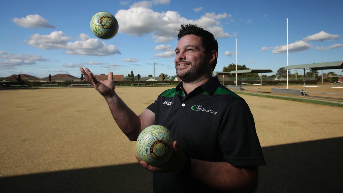 Club Maitland City Sports and Sponsorship Manager DJ Dilworth is preparing the club ahead of the NSW Inter-Zone Bowls Championships starting on Tuesday, May 23. Picture by Simone De Peak