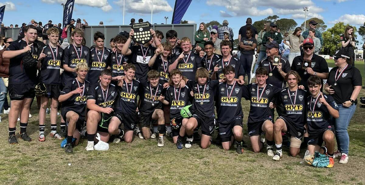 Maitland after winning the under-15s Hunter Junior Rugby Union grand final at Marcellin Park on Saturday, September 2. Picture by Tammie Howard