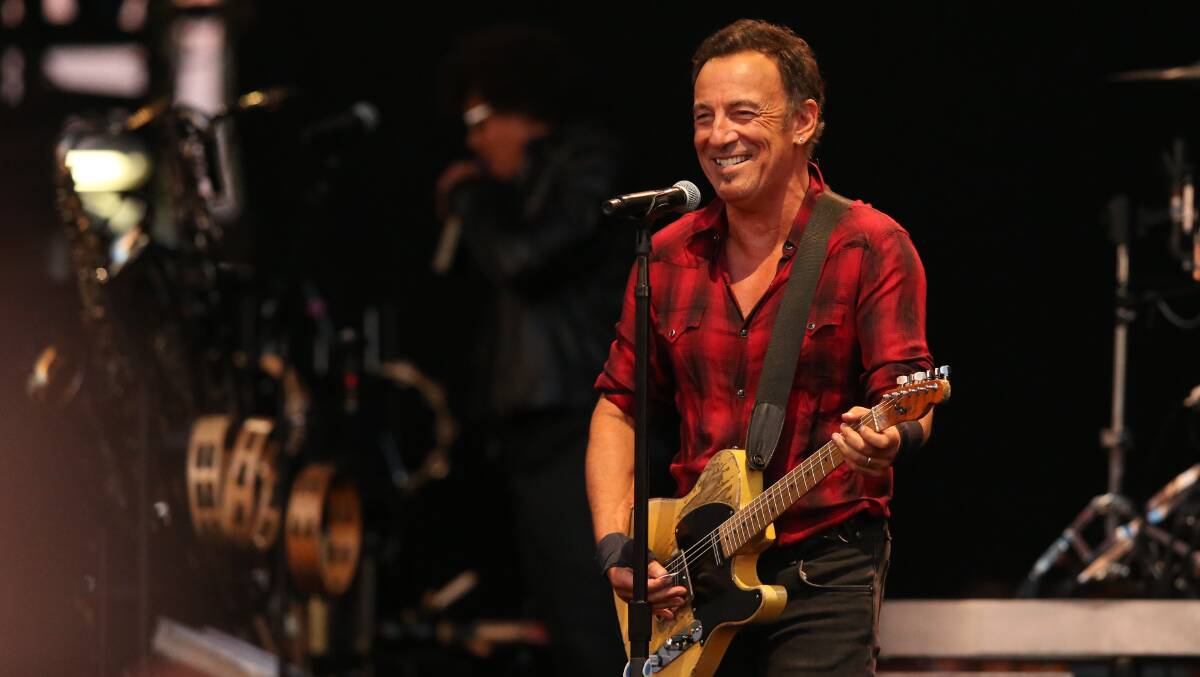At his best: Bruce Springsteen at Hope Estate on February 18. Picture: Max Mason-Hubers